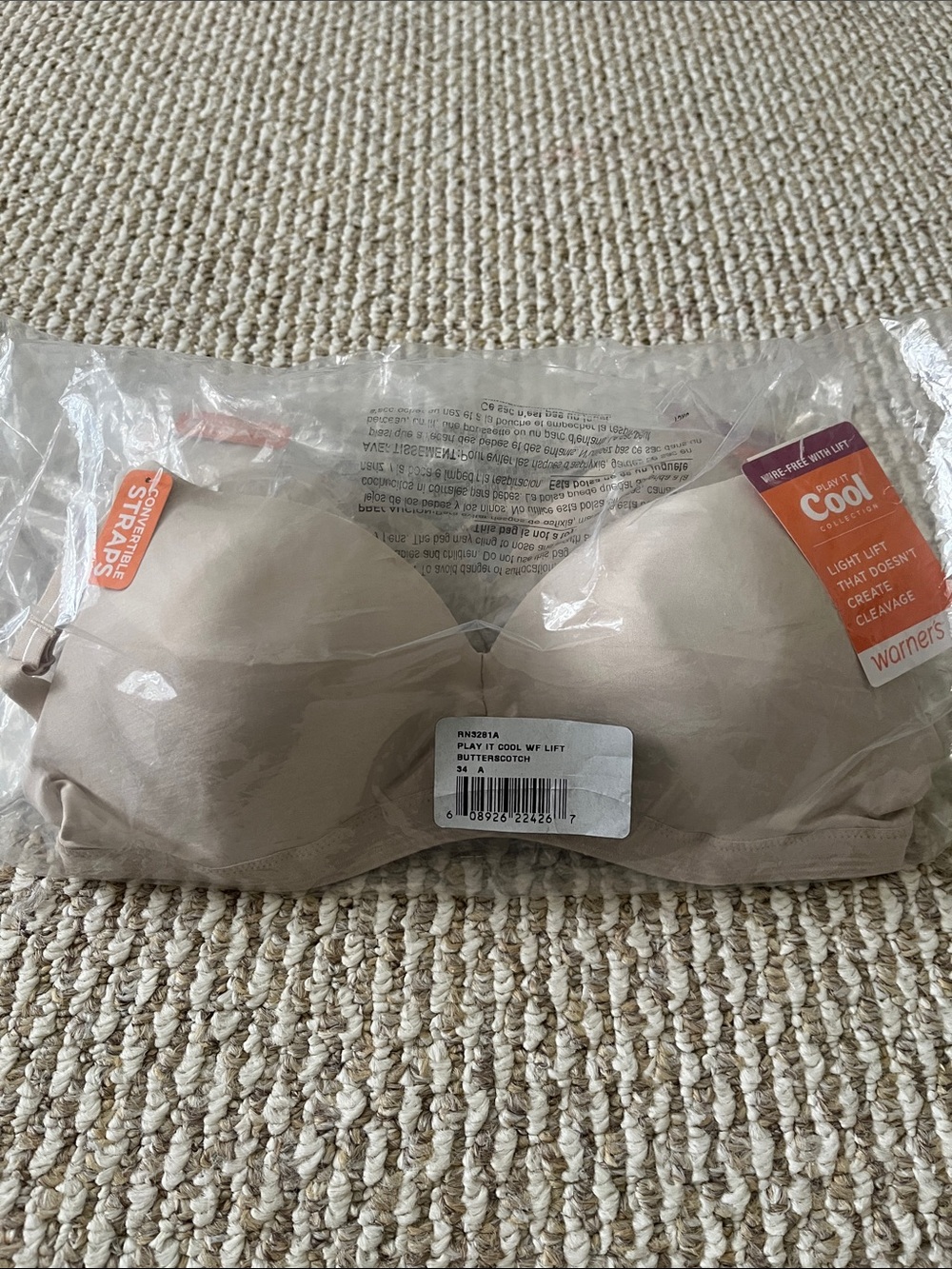 Warner's Beige T-Shirt Bra 36A